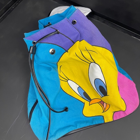 Vintage canvass backpack tweety Bird - Picture 9 of 11